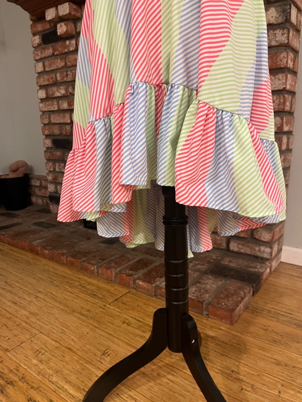 Habitual Girl Striped Sundress in Pink, Blue, and Lime - Picture 2 of 7